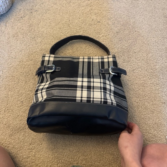 Tommy Hilfiger Black and White Checkered Bag - Picture 1 of 6